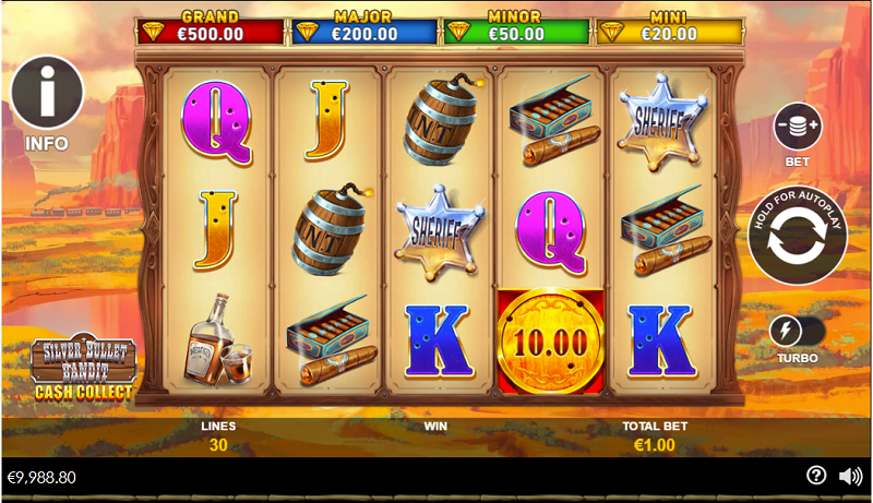 Silver Bullet Bandit: Cash Collect Slot Review - Explore The Wild West ...