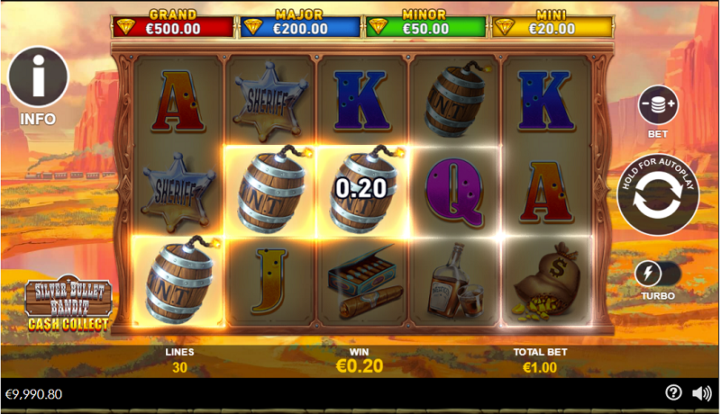 Silver Bullet Bandit: Cash Collect Slot Review - Explore The Wild West ...